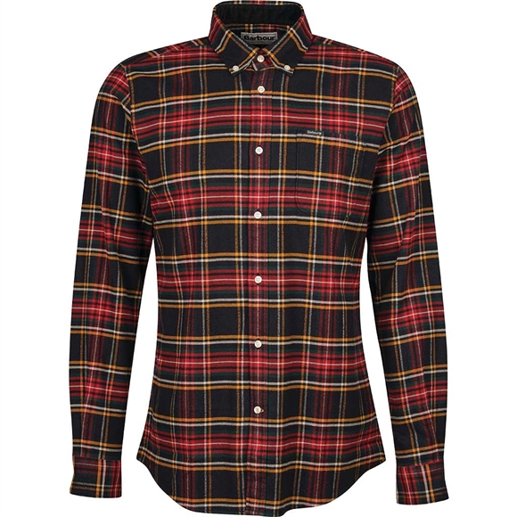 Barbour Portdown Tailored Shirt - Herreskjorte - Winter Black