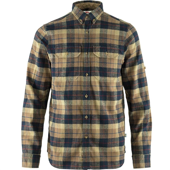 Fjällräven Singi Heavy Flannel Skjorte - Herre - Dark Sand