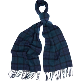 Barbour Tartan Lambswool Scarf - Unisex tørklæde - Black Watch