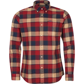 Barbour Valley Tailored Shirt - Herreskjorte - Rich Red